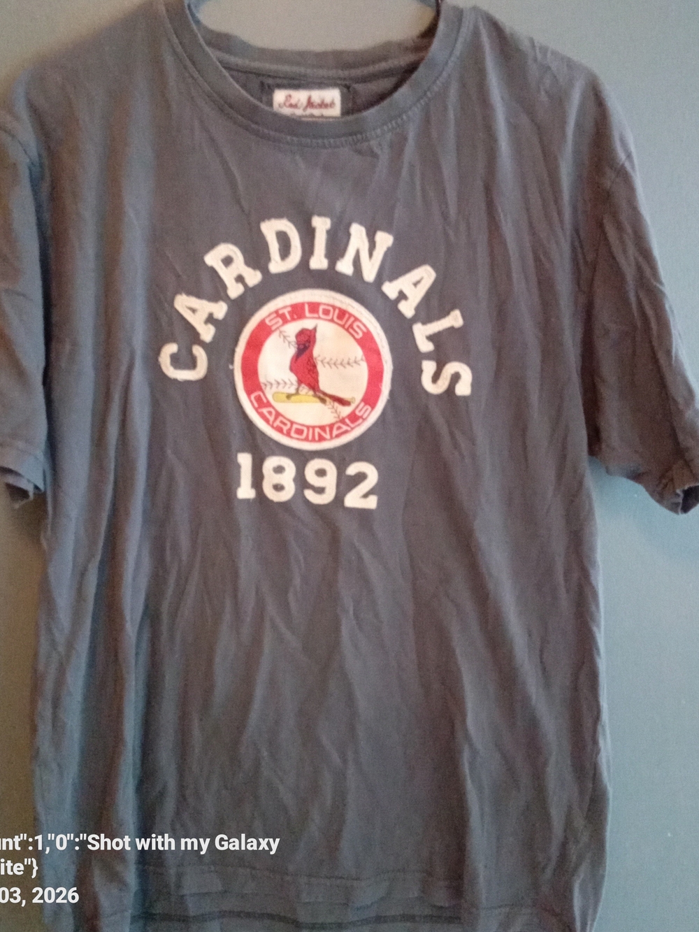 Red Jacket Men's Cardinals 1892 Crewneck Tee - Blue